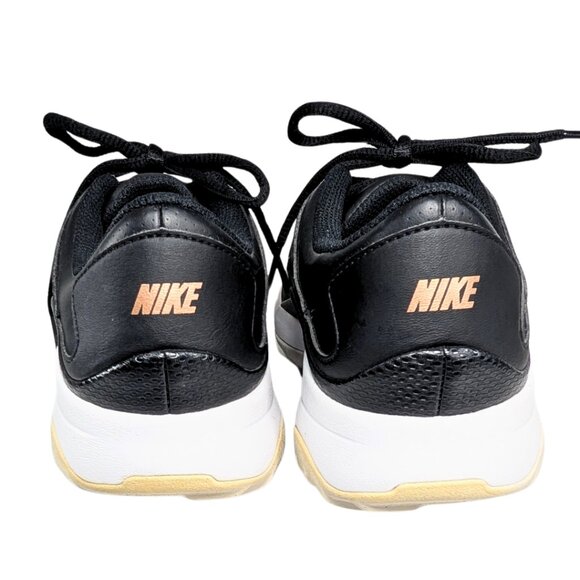 Nike Vapor Golf 7.5 Black Rose Gold Leather Soft Spike Lace Up Dri-Fit Cleats - Picture 7 of 9